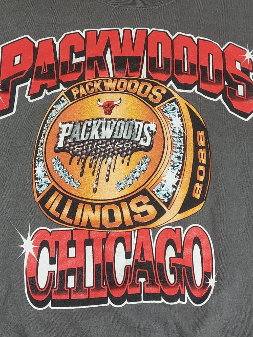 Packwoods Chicago Bulls sweatshirt Grey Long sleeve Size M Medium